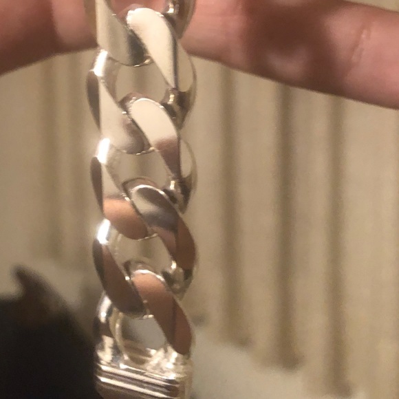 925 sterling silver Cuban Link Bracelet Brand New! - Picture 4 of 11